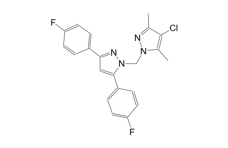 1-{[3,5-bis(4-fluorophenyl)-1H-pyrazol-1-yl]methyl}-4-chloro-3,5-dimethyl-1H-pyrazole