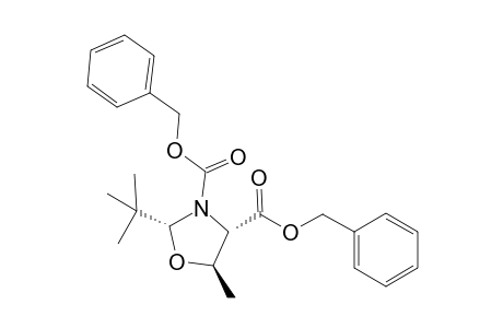 Benzyl (2R,4S,5R)-3-[(benzyloxy)carbonyl]-2-(t-butyl)-5-methyloxazolidine-4-carboxylate