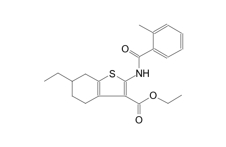 benzo[b]thiophene-3-carboxylic acid, 6-ethyl-4,5,6,7-tetrahydro-2-[(2-methylbenzoyl)amino]-, ethyl ester