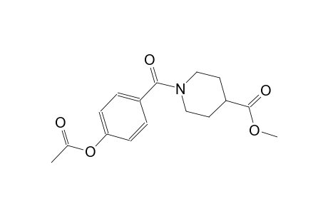 4-piperidinecarboxylic acid, 1-[4-(acetyloxy)benzoyl]-, methyl ester
