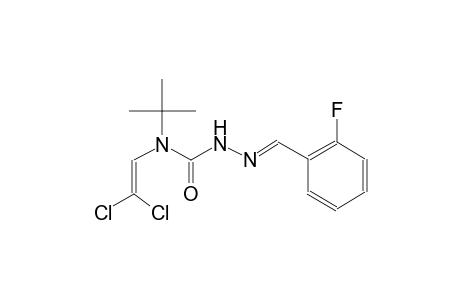 2-fluorobenzaldehyde N-(tert-butyl)-N-(2,2-dichlorovinyl)semicarbazone