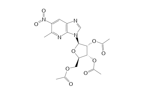 5-METHYL-6-NITRO-3-(2,3,5-TRI-O-ACETYL-BETA-D-RIBOFURANOSYL)-3H-IMIDAZO-[4,5-B]-PYRIDINE