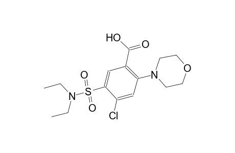 4-chloro-5-[(diethylamino)sulfonyl]-2-(4-morpholinyl)benzoic acid