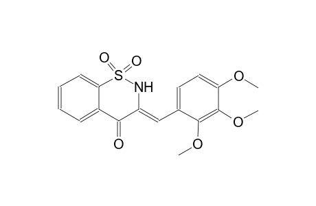 4H-1,2-benzothiazin-4-one, 2,3-dihydro-3-[(2,3,4-trimethoxyphenyl)methylene]-, 1,1-dioxide, (3Z)-