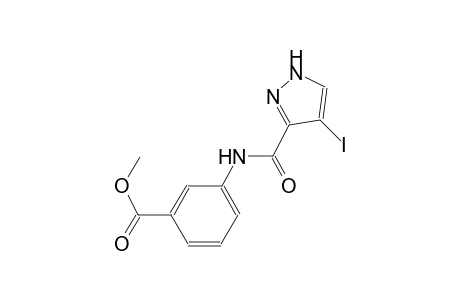 methyl 3-{[(4-iodo-1H-pyrazol-3-yl)carbonyl]amino}benzoate