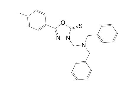 3-[(dibenzylamino)methyl]-5-(4-methylphenyl)-1,3,4-oxadiazole-2(3H)-thione