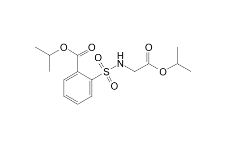 o-[(carboxymethyl)sulfamoyl]benzoic acid, diisopropyl ester