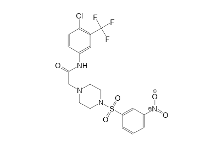 1-piperazineacetamide, N-[4-chloro-3-(trifluoromethyl)phenyl]-4-[(3-nitrophenyl)sulfonyl]-