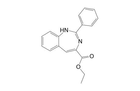 2-Phenyl-3H-1,3-benzodiazepine-4-carboxylic acid ethyl ester