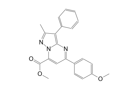 pyrazolo[1,5-a]pyrimidine-7-carboxylic acid, 5-(4-methoxyphenyl)-2-methyl-3-phenyl-, methyl ester