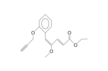 (2E,4Z)-4-Methoxy-5-(2-prop-2-ynyloxy-phenyl)-penta-2,4-dienoic acid, ethyl ester
