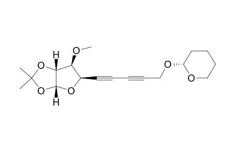 Furo[2,3-d]-1,3-dioxole, tetrahydro-6-methoxy-2,2-dimethyl-5-[5-[(tetrahydro-2H-pyran-2-yl)oxy]-1,3-pentadiynyl]-, [3aR-[3a.alpha.,5.alpha.(R*),6.alpha.,6a.alpha.]]-