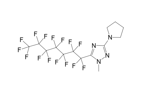 1-Methyl-5-(1,1,2,2,3,3,4,4,5,5,6,6,7,7,7-pentadecafluoroheptyl)-3-(1-pyrrolidinyl)-1,2,4-triazole