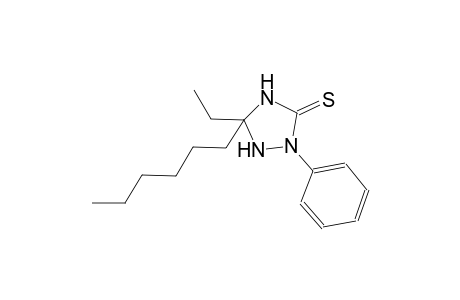 5-ethyl-5-hexyl-2-phenyl-1,2,4-triazolidine-3-thione
