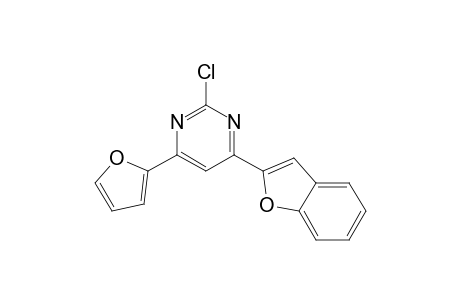4-(1-benzofuran-2-yl)-2-chloranyl-6-(furan-2-yl)pyrimidine
