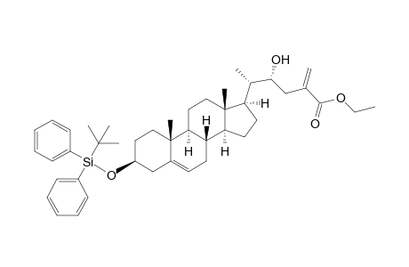 (4R,5S)-5-[(3S,8S,9S,10R,13S,14S,17R)-3-[tert-butyl(diphenyl)silyl]oxy-10,13-dimethyl-2,3,4,7,8,9,11,12,14,15,16,17-dodecahydro-1H-cyclopenta[a]phenanthren-17-yl]-4-hydroxy-2-methylenehexanoic acid ethyl ester