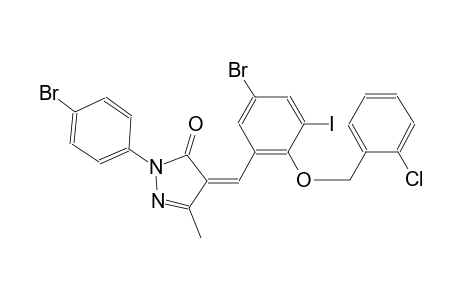 (4Z)-4-{5-bromo-2-[(2-chlorobenzyl)oxy]-3-iodobenzylidene}-2-(4-bromophenyl)-5-methyl-2,4-dihydro-3H-pyrazol-3-one