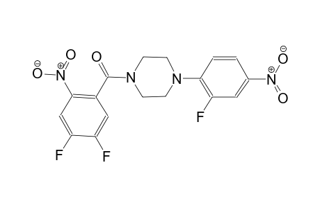 (4,5-difluoro-2-nitro-phenyl)-[4-(2-fluoro-4-nitro-phenyl)piperazino]methanone