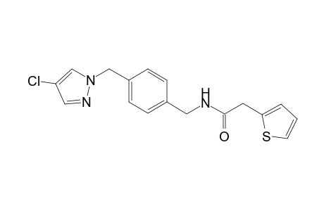 2-Thiopheneacetamide, N-[[4-[(4-chloro-1H-pyrazol-1-yl)methyl]phenyl]methyl]-