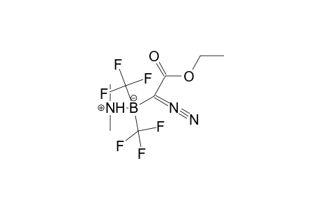 Acetic acid, 1-diazo-1-[dimethylamine(N-B)bis(trifluoromethyl)boryl]-, ethyl ester