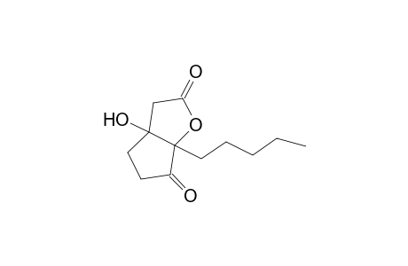 (3aRS,6aRS)-Tetrahydro-3a-hydroxy-6a-pentyl-2H-cyclopenta[b]furan-2,6(3H)-dione