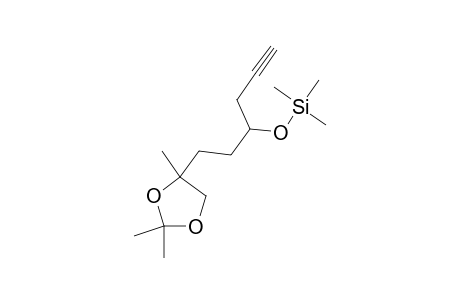 1-(2,2,4-TRIMETHYL-1,3-DIOXOLAN-4-YL)-3-TRIMETHYLSILYLOXYHEX-5-YNE;DIASTEREOMER-#1