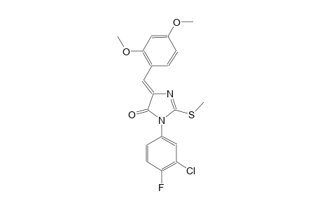 4H-imidazol-4-one, 3-(3-chloro-4-fluorophenyl)-5-[(2,4-dimethoxyphenyl)methylene]-3,5-dihydro-2-(methylthio)-, (5Z)-