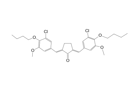 (2E,5E)-2,5-bis(4-butoxy-3-chloro-5-methoxybenzylidene)cyclopentanone