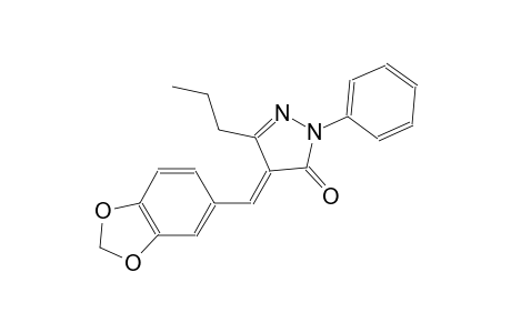 (4E)-4-(1,3-benzodioxol-5-ylmethylene)-2-phenyl-5-propyl-2,4-dihydro-3H-pyrazol-3-one