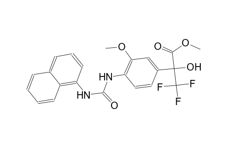 methyl 3,3,3-trifluoro-2-hydroxy-2-(3-methoxy-4-{[(1-naphthylamino)carbonyl]amino}phenyl)propanoate