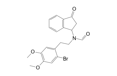 N-[.beta.-(2-Bromo-4,5-dimethoxyphenyl)ethyl]-N-formyl-3-amino-1-indanone