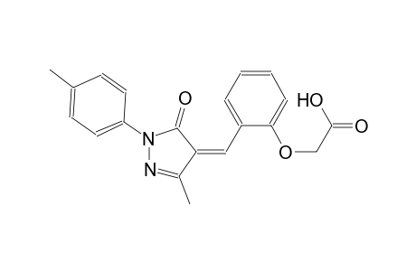 (2-{(Z)-[3-methyl-1-(4-methylphenyl)-5-oxo-1,5-dihydro-4H-pyrazol-4-ylidene]methyl}phenoxy)acetic acid