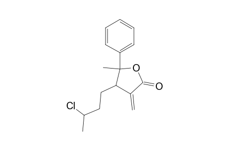 4-(3-Chlorobutyl)-4,5-dihydro-5-methyl-3-methylene-5-phenyl-2(3H)-futranone