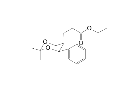 2,2-Dimethyl-5-(2'-ethoxycarbonylethyl)-4-phenyl-1,3-dioxane