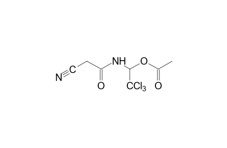2-cyano-N-(1-hydroxy-2,2,2-trichloroethyl)acetamide, acetate (ester)