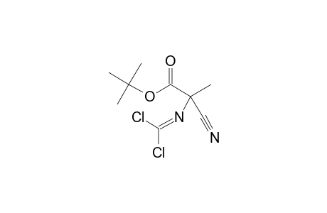 tert-Butyl .alpha.-Cyano-.alpha.-(dichloromethyleneimino)propanoate