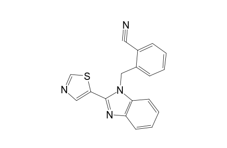 2-[(2-thiazol-5-ylbenzimidazol-1-yl)methyl]benzonitrile