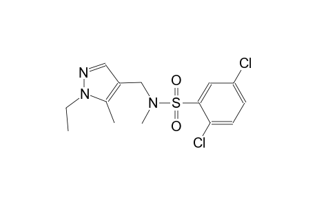 2,5-dichloro-N-[(1-ethyl-5-methyl-1H-pyrazol-4-yl)methyl]-N-methylbenzenesulfonamide