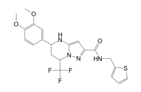 5-(3,4-dimethoxyphenyl)-N-(2-thienylmethyl)-7-(trifluoromethyl)-4,5,6,7-tetrahydropyrazolo[1,5-a]pyrimidine-2-carboxamide