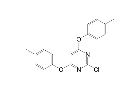 2-Chloranyl-4,6-bis(4-methylphenoxy)pyrimidine