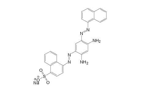 1-Naphthalenesulfonic acid, 4-[[2,4-diamino-5-(1-naphthalenylazo)phenyl]azo]-, monosodium salt