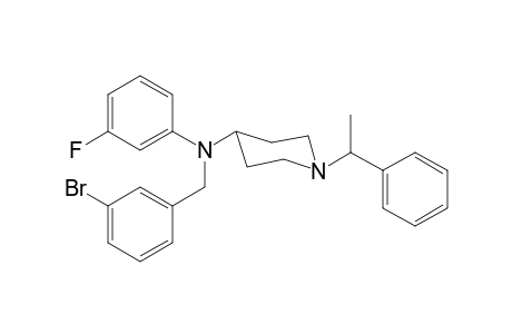 N-(3-bromobenzyl)-N-3-fluorophenyl-1-(1-phenylethyl)piperidin-4-amine