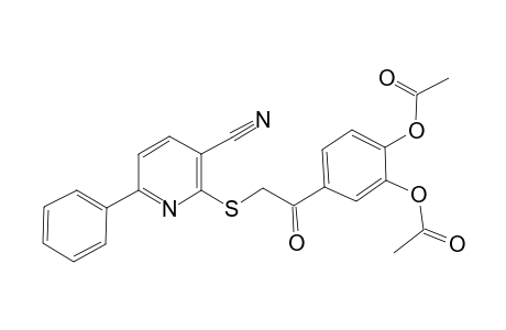 2-(acetyloxy)-4-{[(3-cyano-6-phenyl-2-pyridinyl)sulfanyl]acetyl}phenyl acetate
