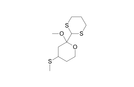 2-(Tetrahydro-2-methoxy-4-(methylthio)-2-pyranyl)-1,3-dithiane