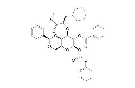 2-O-BENZOYL-4,6-O-BENZYLIDENE-3-O-[(S)-1-(METHOXYCARBONYL)-2-CYCLOHEXYLETHYLOXY]-BETA-D-GALACTOPYRANOSYL-2-THIOPYRIDYL-CARBONATE