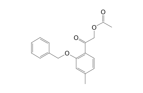 .omega.-Acetoxy-2-benzyloxy-4-methylacetophenone