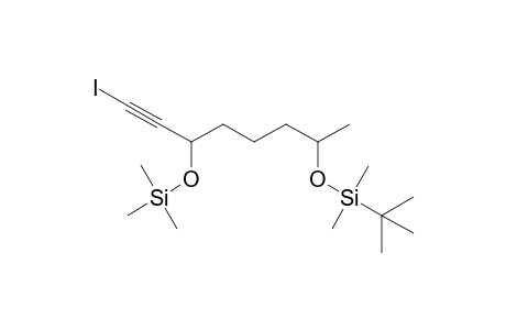 (+,-)-1-Iodo-3-trimethylsilyloxy-7-tert-butyldimethylsilyoxyoct-1-yne