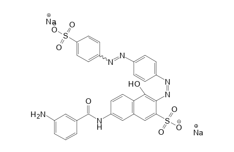 2-Naphthalenesulfonic acid, 7-[(3-aminobenzoyl)amino]-4-hydroxy-3-[[4-[(4-sulfophenyl)azo]phenyl]azo]-, disodium salt
