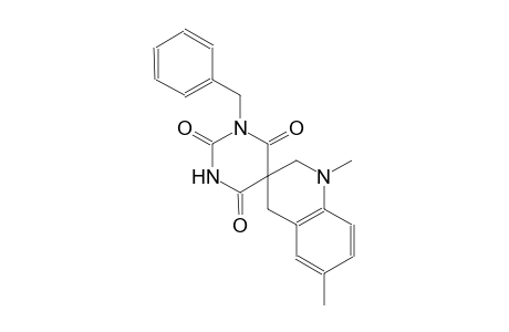 1-benzyl-1',6'-dimethyl-2',4'-dihydro-1H,1'H-spiro[pyrimidine-5,3'-quinoline]-2,4,6(3H)-trione