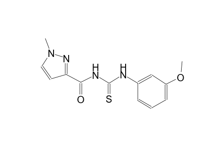N-(3-methoxyphenyl)-N'-[(1-methyl-1H-pyrazol-3-yl)carbonyl]thiourea